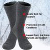 6 Pairs Men's Winter Thermal Boot Thick Insulated Heated Socks For Cold Weather Outdoor Activities